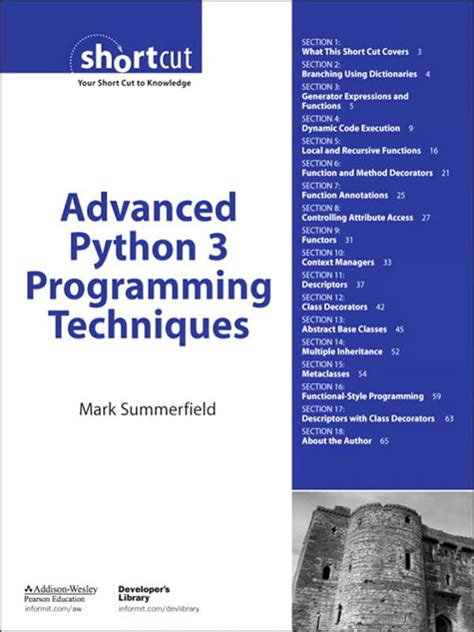 Advanced Python 3 Programming Techniques Mark Summerfield