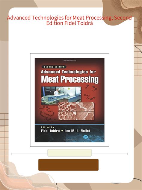 Advanced Technologies For Meat Processing Food Science And Technology
