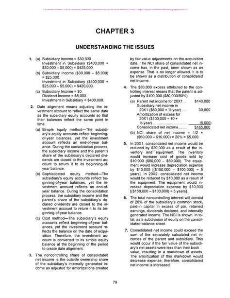 Read Advanced Accounting 10Th Edition Solutions Chapter 3 