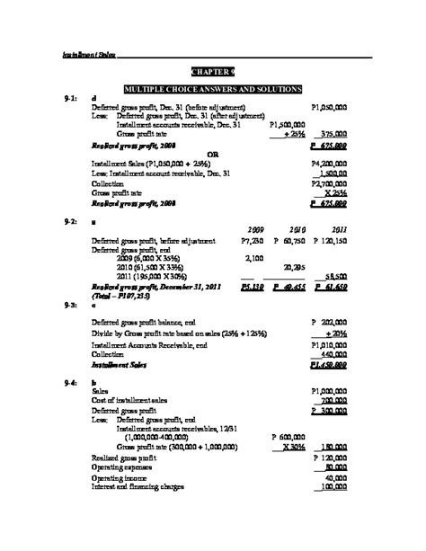 Read Online Advanced Accounting Chapter 9 Solutions 