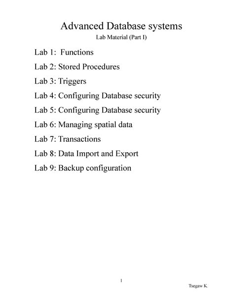 Full Download Advanced Database Systems Lecture Notes Pdf Download 