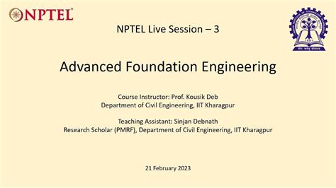 Read Online Advanced Foundation Engineering Nptel 