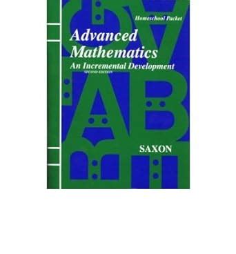 Download Advanced Math 2E Answer Key Tests Saxon Advanced Math Paperback Common 