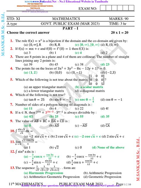 Full Download Advanced Mathematical Concepts Test Answer Key 