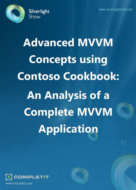Full Download Advanced Mvvm Using Contoso Cookbook 