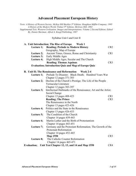 Read Advanced Placement European History Ii Lesson 28 Handout Answers 