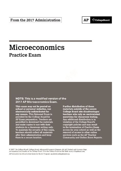 Download Advanced Placement Microeconomics Student Activities Answer Key 