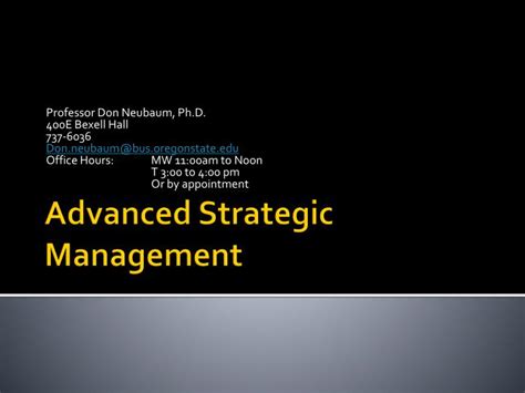 Read Online Advanced Strategic Management Futuresconference 