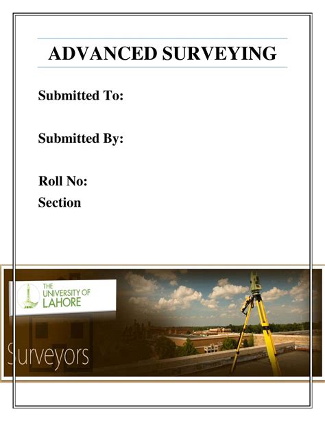 Full Download Advanced Surveying Lab Manual 