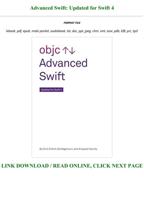 Read Advanced Swift Updated For Swift 4 