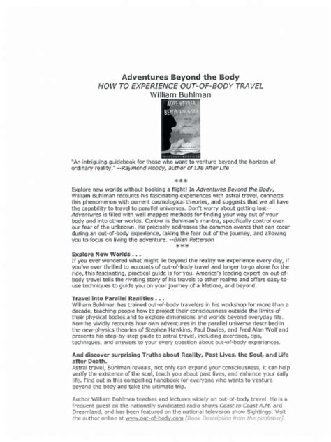 Adventures Beyond The Body