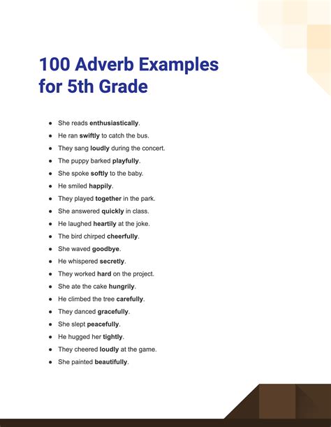 Adverbs For 5th Graders   Adverbs That Start With G Adverbs For Kids - Adverbs For 5th Graders