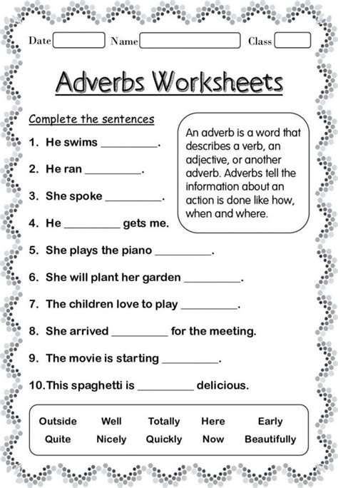 Adverbs For Kids Worksheets 99worksheets 3rd Grade Adverbs Worksheet - 3rd Grade Adverbs Worksheet