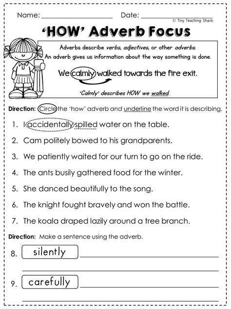 Adverbs Worksheets Pdf Handouts To Print Printable Exercises 8th Grade Grammar Adverbs Worksheet - 8th Grade Grammar Adverbs Worksheet