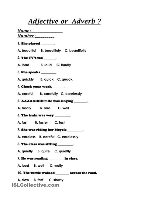 Adverds Worksheet For Grade 6 Pdf Adverb Grammar Adverbs Worksheet Grade 6 Grammar - Adverbs Worksheet Grade 6 Grammar