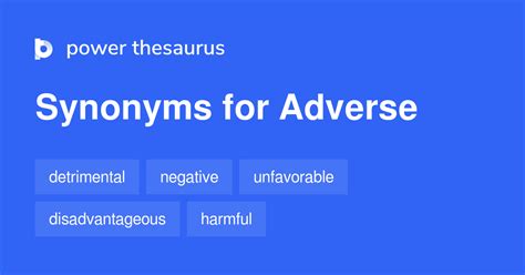 Adverse Synonym