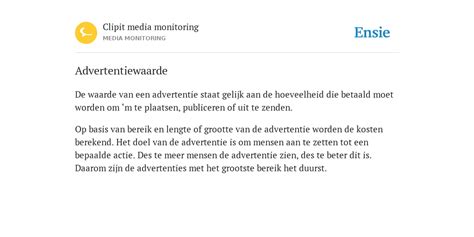 advertentiewaarde