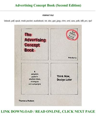 Advertising Concept Book Second Edition Epub