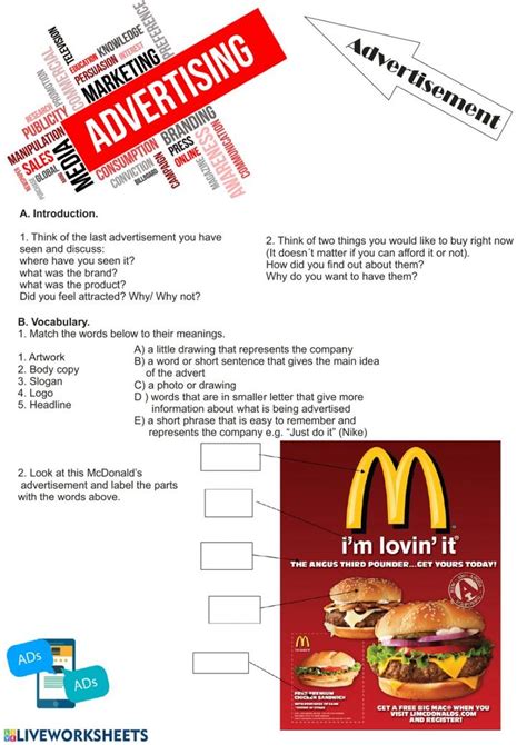 Advertising Techniques Worksheets Learny Kids Advertising Techniques Worksheet Answers - Advertising Techniques Worksheet Answers