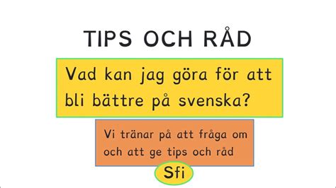 advice till svenska