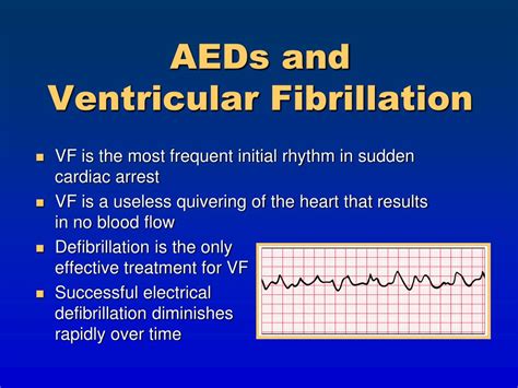 aed detects ventricular fibrillation what is the next step