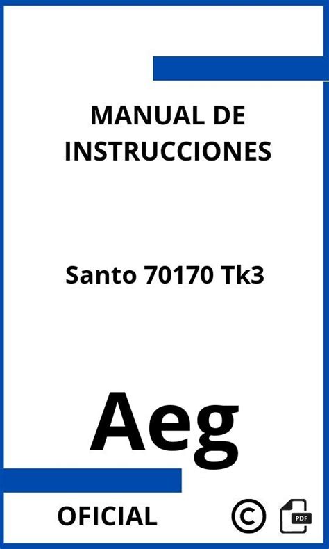 Download Aeg Santo User Manual 