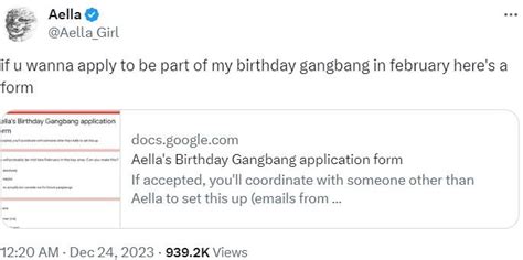 aella birthday gangbang video