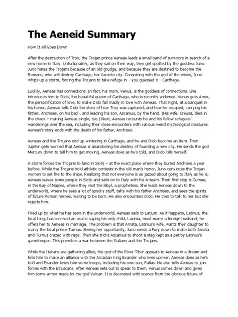 Aeneid Book 7 Summary