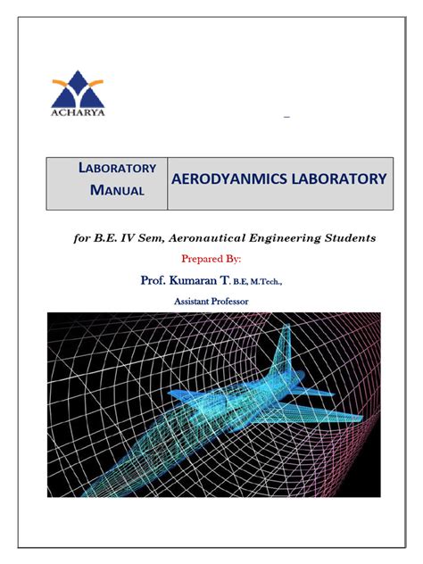 Aerodynamics Lab Manual