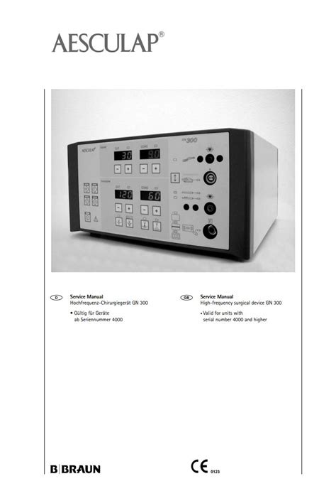 Aesculap Service Manual