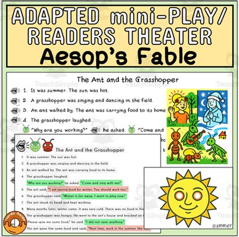 Aesop Fables Script Play