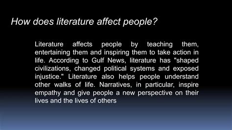 Affect And Literature