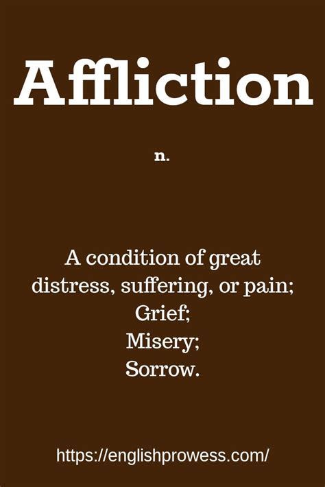 Affliction Meaning