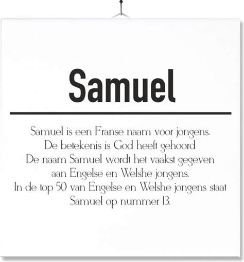 afkorting naam samuel