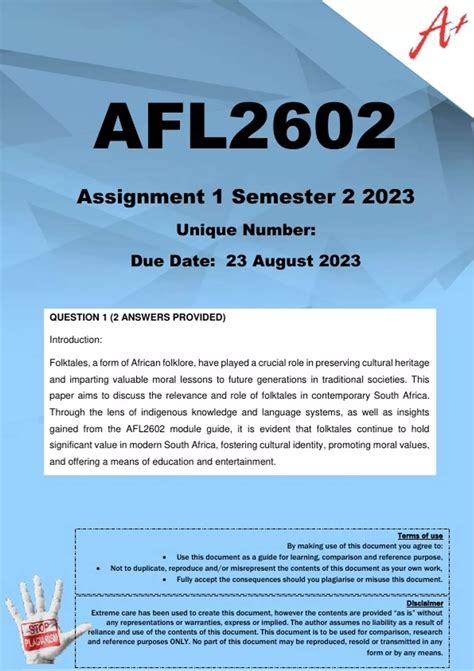 Download Afl2602 Exam Guidelines 