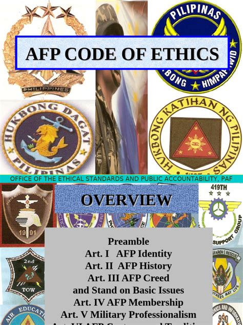 Afp Code Of Ethics