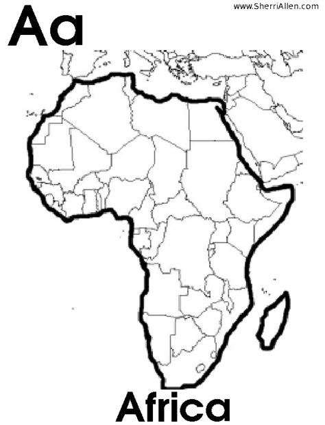 Africa Continent Coloring Page Amp Coloring Book Africa Continent Coloring Page - Africa Continent Coloring Page