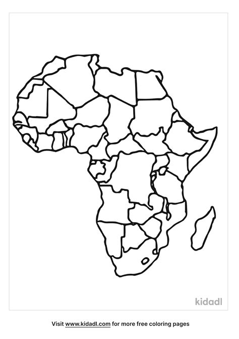 Africa Map Coloring Pages Amp Coloring Book 6000 Africa Continent Coloring Page - Africa Continent Coloring Page