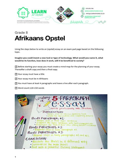 afrikaans essay on technology
