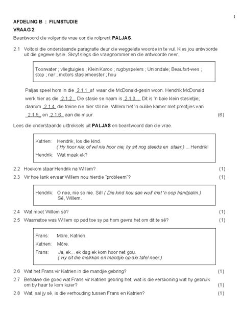 afrikaans paljas questions