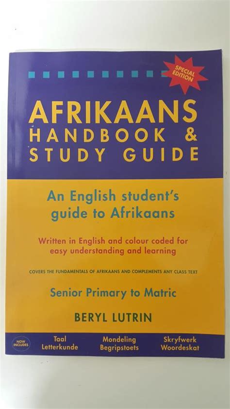 Read Online Afrikaans Handbook And Study Guide Beryl Lutrin 