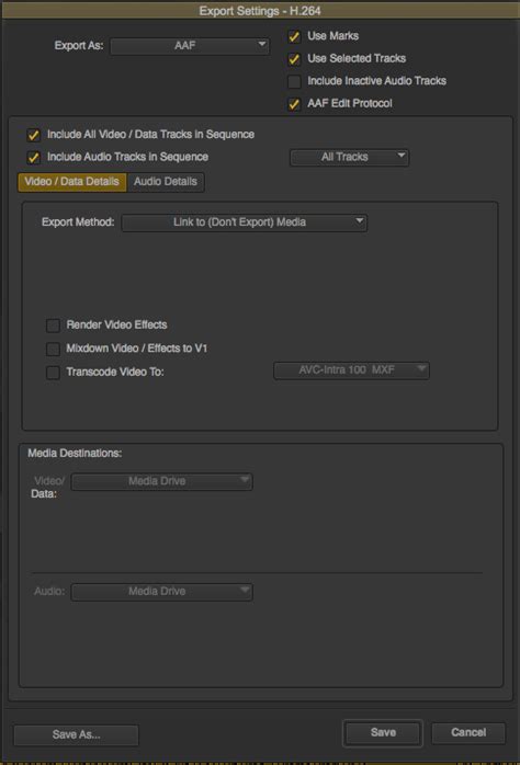 after effects aaf export