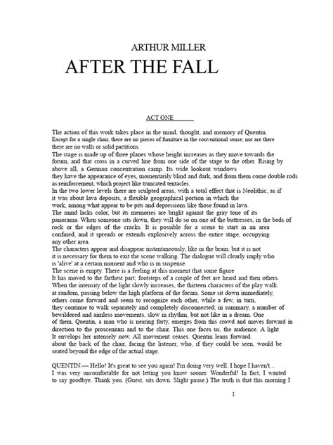 After The Fall Script Arthur Miller Pdfslibforyou
