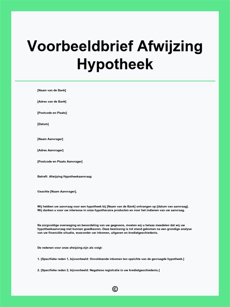afwijzing vordering