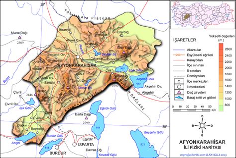 afyon köyleri haritası