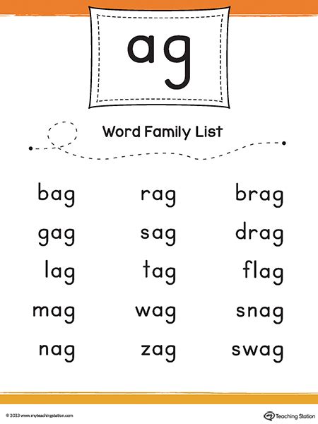 Ag Word Family List With Pictures Englishbix Ag Words 3 Letters With Pictures - Ag Words 3 Letters With Pictures