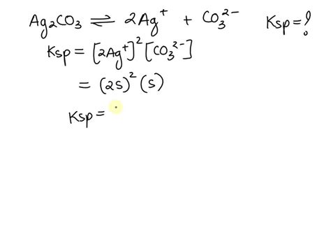 Ag2co3 Solubility