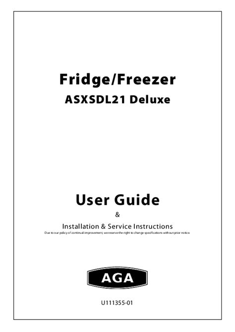 Read Online Aga Appliance User Guide 
