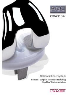 Read Agc Total Knee System Biomet 