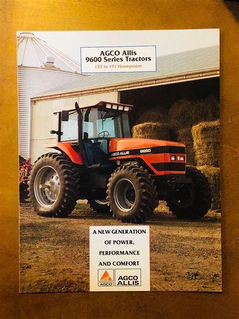 Full Download Agco Allis 9600 And 9800 Series Tractors With 18 Speed Powershift Product Information Sales Manual Original 694 